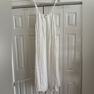 White Textured Maxi Dress